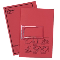 Tubeclip Files Avery Red box 20 84412 Foolscap with Black printing