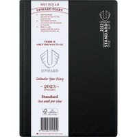 Diary 2024 Upward 8521 B5 Vertical Week Standard 7am - 7pm 30min 250x179mm Sewn Spine PVC cover