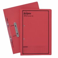 Spring Transfer File Avery 86814 box 25 Foolscap with black printing