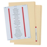 Manilla Folder F/Cap Avery  Buff 88300 With L7170 Laser Labels Pack 20