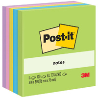 Post It Note  76x 76 654-5UC FLORAL FANTASY cube of 5 colours #7100260000