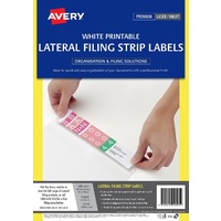Lateral Filing Labels Avery 959095 Laser L7174 A4 box 100 Sheets White Auto 