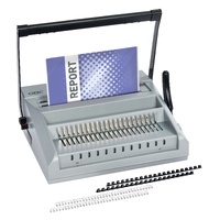 Binding Machine Wire 34 loop 12 sheets GBC bind up to 270 sheets plastic  Plastic 21loop or Wire 34 loop