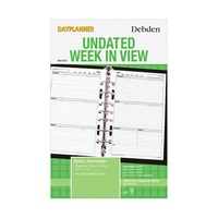 Dayplanner DK1016 Non Dated Weekly Refill Desk Edition Desk Edition 7 Ring, Page size 216x140mm