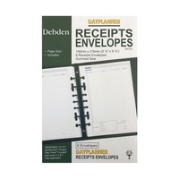Dayplanner DK1017 Desk Organiser Receipt Envelopes 7 Ring page size 216x140mm