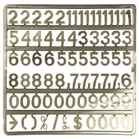 19mm Gold Number Pack EXNPG3 