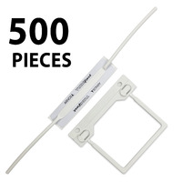 Tubefast Box 500 White Arnos F249W 3 piece file fasteners like tubeclips