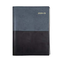 Diary Financial Vanessa A41 24/25 FY145V99 Black 1 day to page FY145.V99-2425