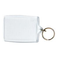 Key Tag Kevron ID60 SIZE: 77x53mm Bag 50 Oblong Acrylic. These tags do not include inserts (63x45mm)