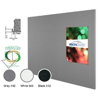 Pinboards LX7 EDGE Echopanel 1800x 900mm Fabric Surface Grey Extra freight for country applies. Made to order, 10-15 days