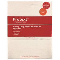 Sheet Protector A4  70 Micron  box 100 NP9696 Protext clear finish low glare #84532