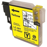 InkJet for Brother  LC39 Compatible Yellow Cartridge