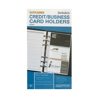 DayPlanner PR2004 Credit/Business Card Holder Personal Edition Organiser Refill Debden - pack 3 