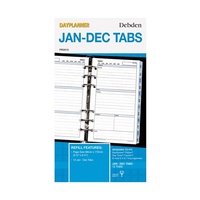 DayPlanner PR2010 Jan-Dec Tab Personal Edition Organiser Refills Debden 6 RINGS 172x96mm