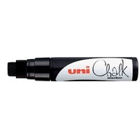 Chalk Marker Liquid Uni PWE17K Black Chisel Tip 15mm approx. Broad PWE17KWH
