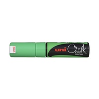 Chalk Marker Liquid Uni PWE8K Fluoro Green Chisel Tip 8mm approx. Bold PWE8KFLGN