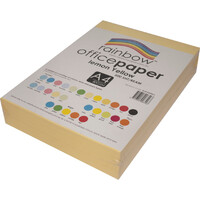 Copy paper A3 Yellow Ream 500 photocopier paper #85506 Rainbow Brand #ROPA3500LY