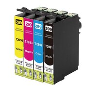 InkJet for Epson  #29XL 4x pack Black Cyan Magenta Yellow Premium Compatible Inkjet Cartridge