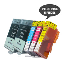 Inkjet for HP 920XL Compatible Inkjet Set PLUS Extra Black (5 Cartridges)
