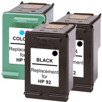 InkJet for HP  92 Compatible Inkjet Cartridge Set #2 3 Cartridges