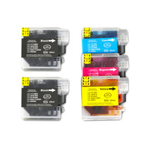 InkJet for Brother  LC38 LC67 Set 5 Ink Cartridges 2 x black and 1 each colour Compatible Cartridge 