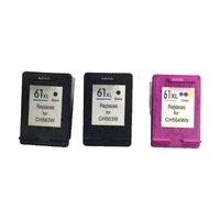 InkJet for HP  61XL Black 2x CH563WA 1x CH564WA Remanufactured Cartridge 