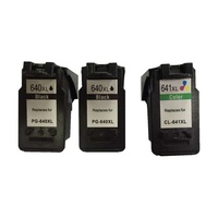 InkJet for Canon PG-640XL x2 and 1x CL-641XL Remanufactured Inkjet Cartridge Set 3 Cartridges (New Chip)