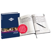 Table Bookings Diary TBD 2027 2 Pages to a Day Zions TBD27 A4 Size: 300mm x 210mm 2027 stock due August