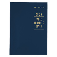 Table Bookings Diary TBD 2027 2 Pages to a Day Collins #TBD.P59-27 Lunch and dinner 2027 stock due August