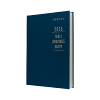 Table Bookings Diary TBD 2027 2 Pages to a Day Collins #TBD.P59-27 Lunch and dinner 2027 stock due August