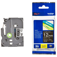 Brother TZe335 12mm White On Black Brother P-Touch - #TZe-335 AZE335