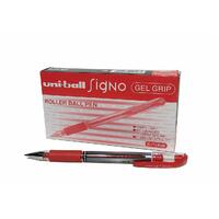 Pens Uniball UM151s Signo Gel Grip 0.7mm Red Box 12 UM151SR