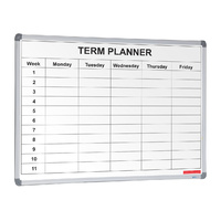 School Planner 1 term 1200x900mm Laminated graphic surface Visionchart Magnetic Whiteboards FREE shipping Sydney Metro only, all other zones quoted 