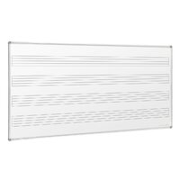 Music Board Whiteboard 2400x1200mm Magnetic double sided ruled 4 music staves 10-15 days Extra freight applies country areas. Visionchart VMB2412