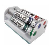 Whiteboard Marker Eraser YMWL5-4E 4x Bullet Tip + Magnetic eraser
