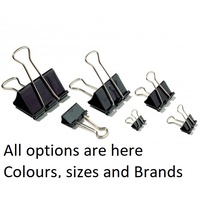  Foldback clips, all sizes colours and variation 15, 19, 25, 32, 41, 50mm sizes
