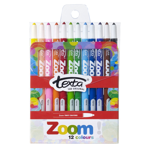 Crayon Texta - wallet 12 Zoom Wind Up 49875