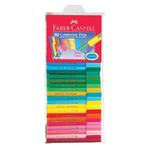 Pen Faber Connector Markers  Wallet 30 Assorted  11-300-A