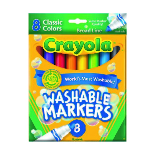 Marker Crayola Washable Broadline Classic 587808 Pack 8