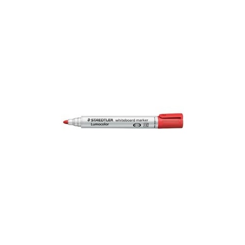 Whiteboard Marker Staedtler 351 Bullet Red Box 10 bullet tipped 3512