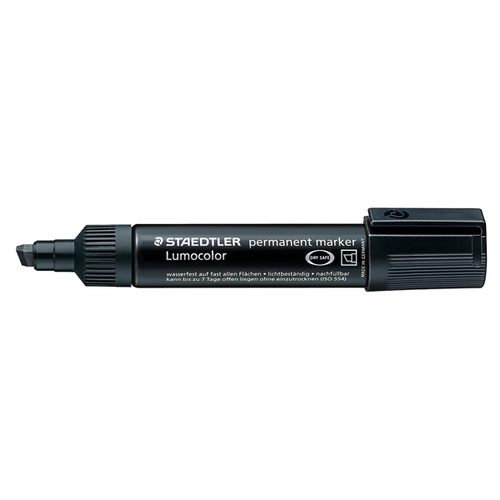 Marker Staedtler Perm 385 Chisel Black Box 5 Point 2 to 7mm Wide 385 9
