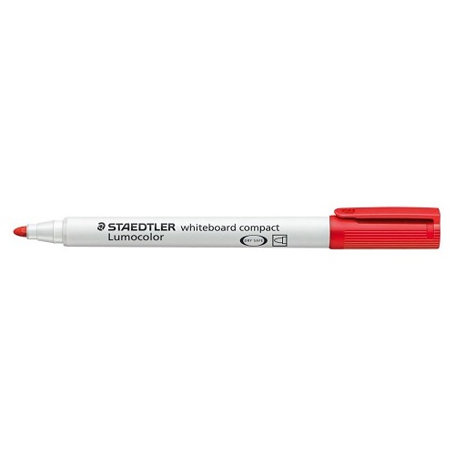 Whiteboard Marker Staedtler 341 Bullet Box 10 Red compact 3412