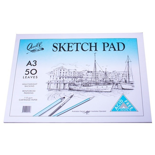 Sketch Pad Quill A3 50 leaf PSC5A3 - pack 5 
