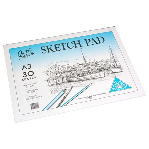 Sketch Pad A3 30 Leaf PSCA33 Quill 300x420mm pack 5