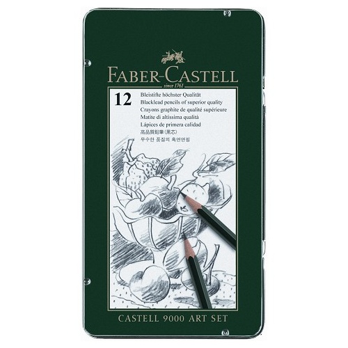 Pencil Faber Castell Graphic 9000 Tin of 12