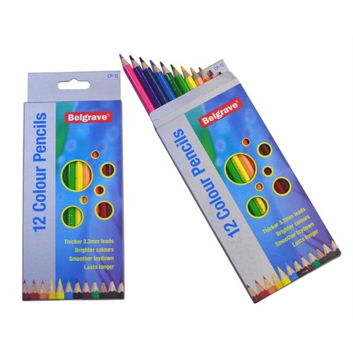 Pencils Coloured Pencils Belgrave 12s full pack 12 