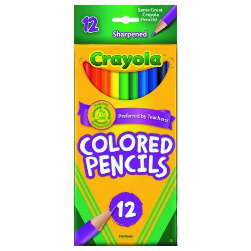Coloured Pencils 12 Full Size Pack 684012 Crayola 