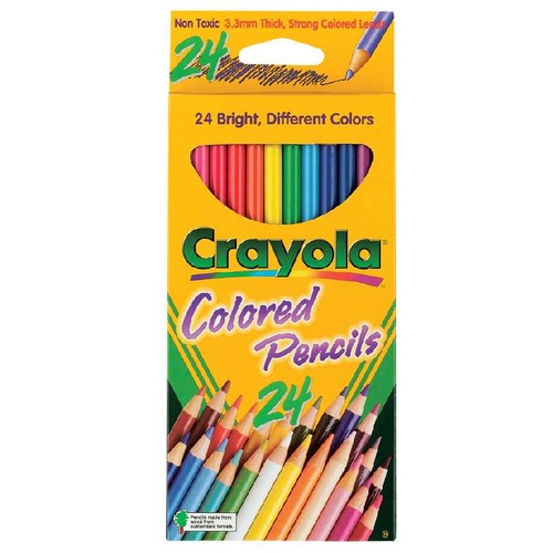 Coloured Pencils Crayola pack 24 full size 684024