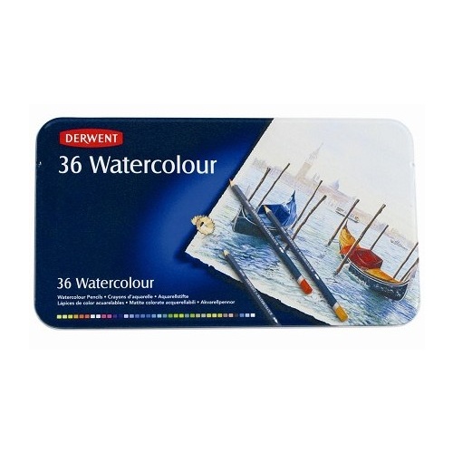 Coloured Pencil Watercolour Derwent 36 R32885 - pack 36 