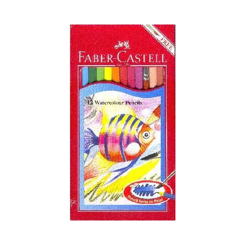Pencils Coloured Faber Water Colour full length 17cm 16114462 - box 12 